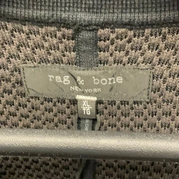 rag & bone Black and Gray Cardigan Sweater - Picture 2 of 6